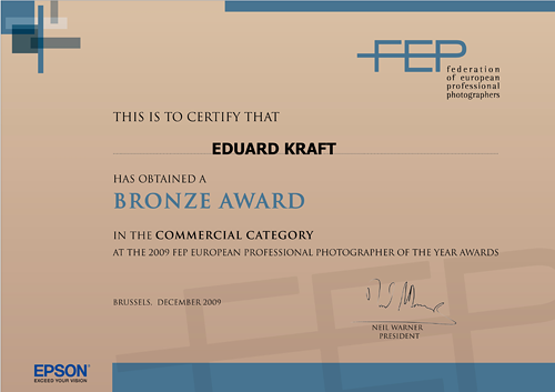 International photography certificate